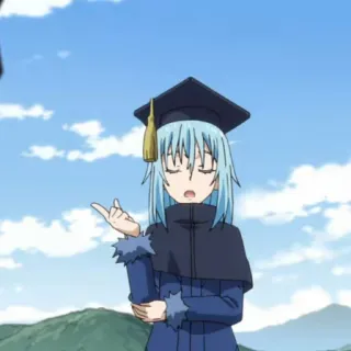 🦕 188e094e Rimuru Tempest That Time I Got Reincarnated as a Slime Anime, Manga, Rimuru Tempest, That Time I Got Reincarnated as a Slime, Personage, Slime, Afstuderen telegram sticker