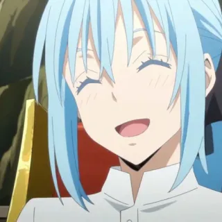 🦕 7702b99a Rimuru Tempest That Time I Got Reincarnated as a Slime Anime, Manga, Fantasy, Rimuru Tempest, Isekai telegram sticker