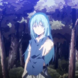 🦕 ea959d34 Rimuru Tempest That Time I Got Reincarnated as a Slime Anime, Isekai, Slijm, Magie, Fantasy, Rimuru telegram sticker