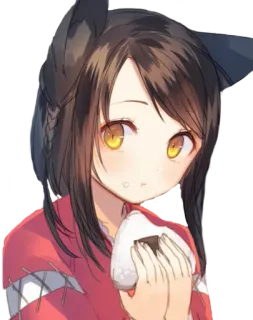 👀 05da1377 Anime, Chica gato, Neko, Manga, Lindo, Kawaii, Bola de arroz telegram sticker