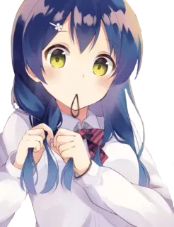 👀 608e09d5 Chica anime, Uniforme escolar, Cute, Manga, Dibujo animado, Dibujo telegram sticker