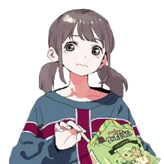 😐 e18db345 Calbee
さつまりこ Snack, Comida, Papas fritas, Chica anime, Lindo, Ilustración, Calbee telegram sticker