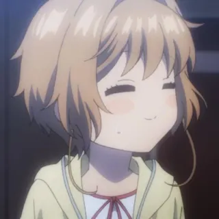 😊 1a8c7258 Anime, Mädchen, lächelnd telegram sticker