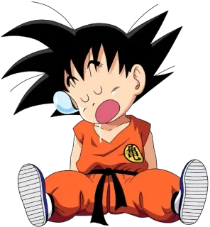 😴 1f576d76 Goku Dragon Ball anime, dragon ball, goku, sleeping, cute, cartoon telegram sticker