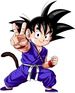 ✌ 647f0da0 Goku Dragon Ball dragon ball, anime, goku, cartoon, fighting, kid, martial arts telegram sticker