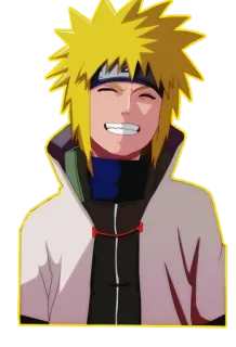 😇 d3737512 Minato Namikaze Naruto anime, manga, Naruto, Minato Namikaze, character telegram sticker