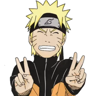 ✌ d85638a4 Naruto anime, cartoon, naruto, character, peace, ninja telegram sticker