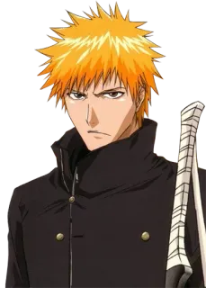 😌 eff60e2c Ichigo Kurosaki Bleach anime, manga, ichigo, kurosaki, bleach, shonen telegram sticker