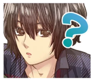 ❓ 0aaf95b4 Anime, Pertanyaan, Berpikir, Penasaran, Karakter, Manga whatsapp sticker