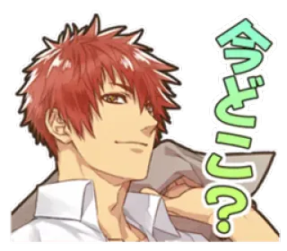 🤠 9dd8f34c 今どこ？ Anime, Manga, Pertanyaan, Kamu di mana, Ilustrasi, Rambut merah whatsapp sticker