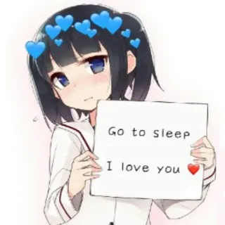 💓 1b9c49d0 Go to sleep
I love you ❤️ anime, girl, hearts, love, sleep whatsapp sticker