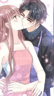 💋 4e2bbbfb romance, kiss, love, couple, affection, cartoon whatsapp sticker