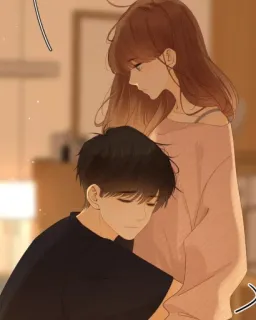🤗 76551473 anime, couple, love, romance, manga, portrait whatsapp sticker