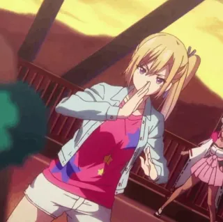 🏅 11a7d9a7 Anime, Mädchen, Charakter, Blond, Sterne telegram sticker