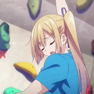 🏅 8da241b5 Anime, Klettern, Mädchen, Sport, Übung, Cartoon telegram sticker