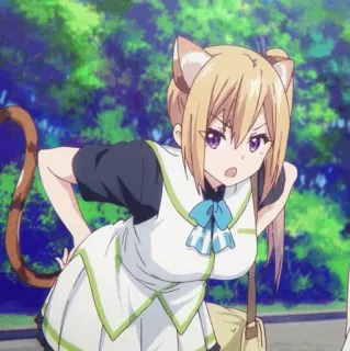 🏅 98402f3c Anime, Katzenmädchen, Mädchen, Neko, Niedlich, Cartoon telegram sticker