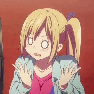 🏅 f962bf26 Anime, Charakter, Mädchen, verwirrt, Schulterzucken telegram sticker