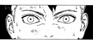 🛸 c78f938c Аниме, Манга, Крупный план, Лицо, Глаза, Пот, Выражение лица telegram sticker