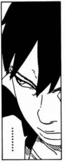 🛸 f4376342 … Аниме, Манга, Персонаж, Портрет, Черно-белое telegram sticker