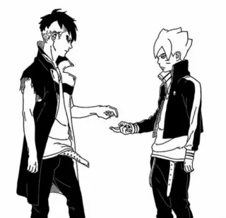 🪐 0a794cb7 anime, manga, characters, black and white telegram sticker