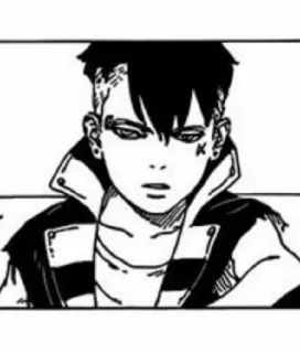 🪐 64bd9097 anime, manga, character, black and white, illustration telegram sticker