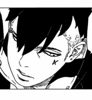 🪐 d3325fee anime, manga, black and white, character, art, portrait telegram sticker