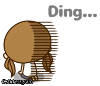 😒 faaa7c1b Ding... Ding, Suono, Cartone animato, Carino, Animato, Notifica telegram sticker
