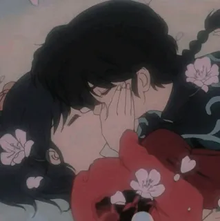 ✨ 70da37cc Anime, Pareja, Beso, Romance, Amor, Dibujos animados, Ilustración telegram sticker