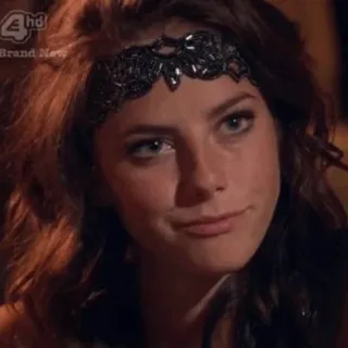 🕸 d762703a ritratto, donna, ragazza, persona, cerchietto whatsapp sticker