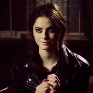 💎 1b93c14f wanita, potret, jaket kulit, orang, gadis whatsapp sticker