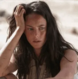 🎣 e4a0b864 женщина, грустная, огорченная, пустыня, измученная whatsapp sticker