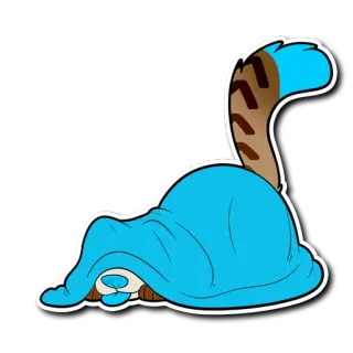 😋 17217879 кот, одеяло, милый, животное, спящий, мультфильм whatsapp sticker