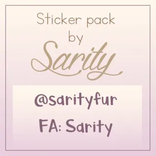 📝 261203d1 Sticker pack by
Sarity
@sarityfur
FA: Sarity стикер, пак, sarityfur, FA, sarity whatsapp sticker