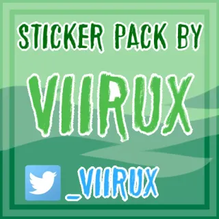 📝 6164de67 STICKER PACK BY VIIRUX _VIIRUX набор стикеров, Viirux, Twitter, социальные сети whatsapp sticker
