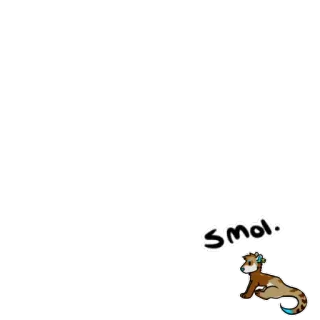 👀 9f322f02 smol милый, животное, пушистый, маленький whatsapp sticker