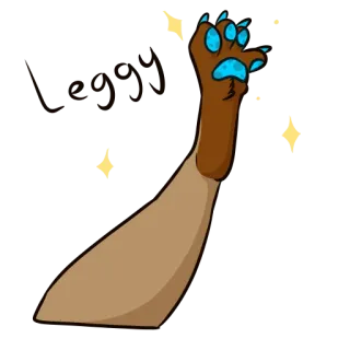 🐾 5176954e animal paw, cartoon hand, animal claw, furry, animal, hand, cute telegram sticker