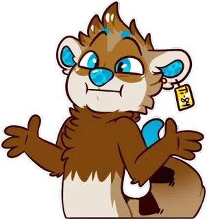 💁‍♀ 73bc0c1d T-34 animal, shrug, idk, sticker, cartoon, expression, character telegram sticker