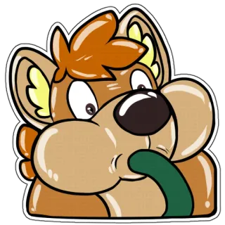 🎈 4fc6e122 만화, 동물, 개, 마스코트, 귀여운, 스티커 telegram sticker