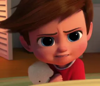 😒 7812ba05 Tim Templeton The Boss Baby Босс-молокосос, Тим Темплтон, Мультфильм, Dreamworks, Персонаж telegram sticker