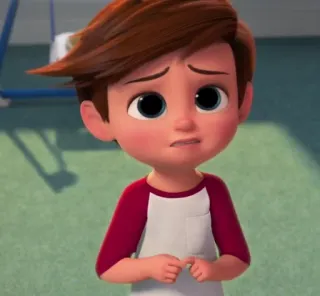 😞 7b851e30 Tim Templeton The Boss Baby мультфильм, персонаж, мальчик, Босс-молокосос telegram sticker