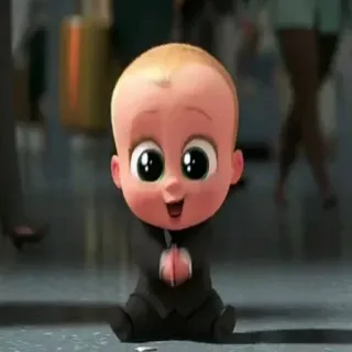 😍 9e02e39e Boss Baby The Boss Baby мультфильм, ребенок, костюм, анимация telegram sticker
