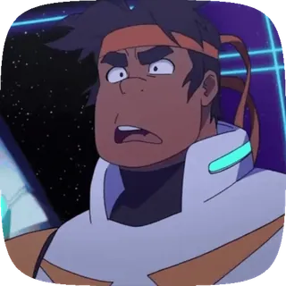 😡 fb03ae5a Lance Voltron Ланс, Вольтрон, мультфильм, анимация, космос, персонаж, научная фантастика telegram sticker