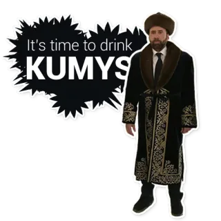 Казахский Кейдж (@stickerssave) telegram stickers