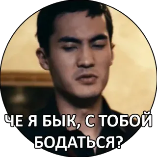 🐃 8b657b85 ЧЕ Я БЫК, С ТОБОЙ БОДАТЬСЯ? whatsapp sticker