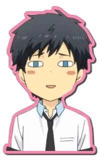 ☺️ 5d4543e3 Anime, Menino, Uniforme escolar, Bonito, Adesivo whatsapp sticker