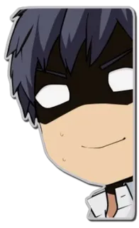 😑 82eb7403 Anime, Mangá, Personagem, Máscara, Espião, Sorriso irônico whatsapp sticker