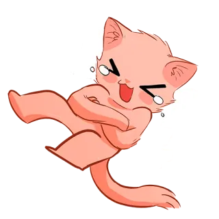 😂 d24aeb72 แมว, สัตว์, น่ารัก, การ์ตูน, สติกเกอร์ telegram sticker