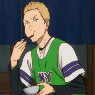 🥢 10694266 NY anime, comiendo, palillos, Nueva York, NY, personaje telegram sticker