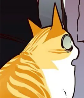 🐈 a45cdb14 kat, oranje kat, geschrokken, cartoon, dier, huisdier telegram sticker