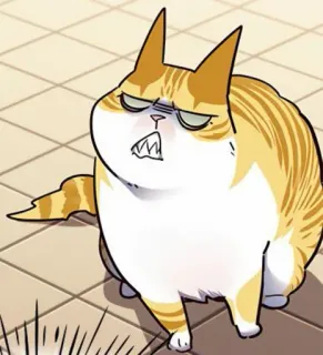 🐈 e2982f4b kat, dier, huisdier, boos, grappig, meme, cartoon telegram sticker